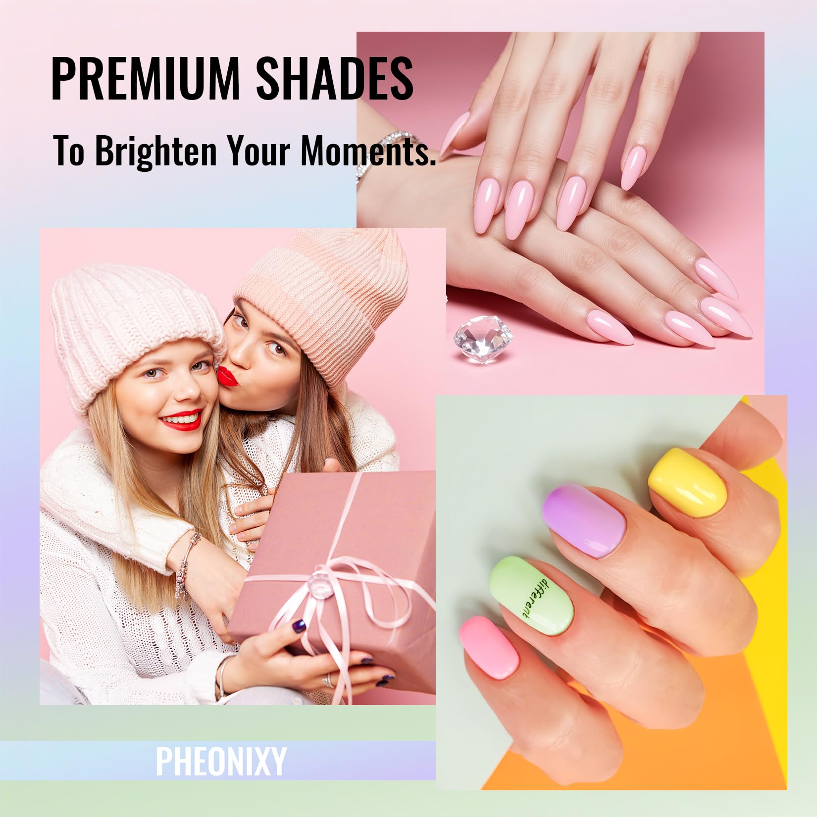 Amazon.com : phoenixy Gel Nail Polish Kit with U V Light, 45